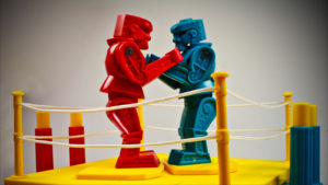 rock em sock em toy robots fight